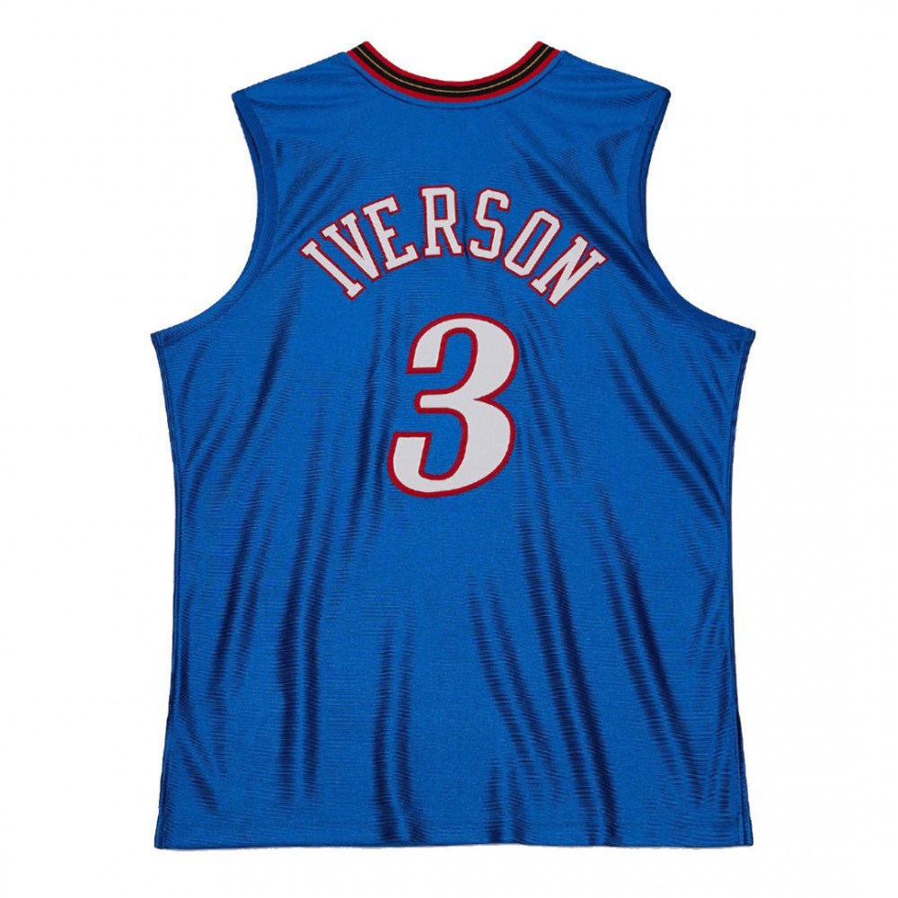Philadelphia 76ers Allen Iverson #3 Throwback Blue 2001-02 Hardwood Classics Jersey-Pro Kit Vault | Brand New 26/27 Sports Jerseys